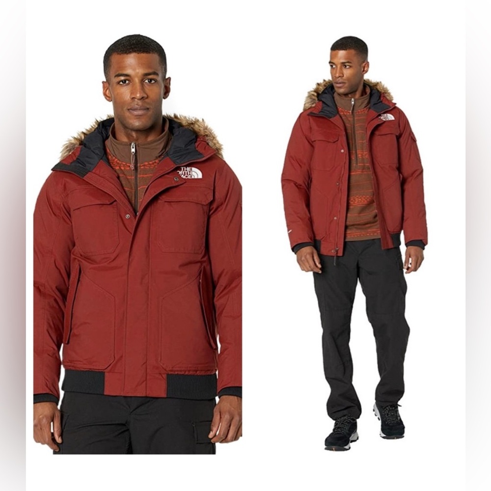 NEW THE NORTH FACE Men Gotham Jacket III Brick House Red Brick House Red Large - Picture 1 of 2